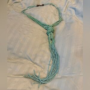 Elegant Turquoise Beaded Necklace